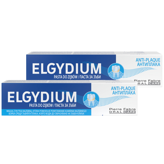 Zestaw Elgydium Anti-Plaque, pasta do zębów przeciw płytce nazębnej, 2 x 75 ml - zdjęcie produktu