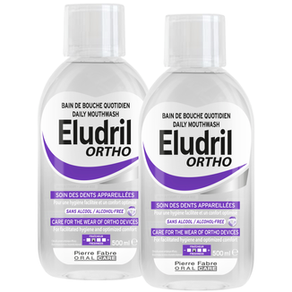 Zestaw Eludril Ortho, płyn do płukania jamy ustnej, 2 x 500 ml - zdjęcie produktu