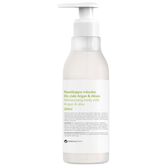 Botanicapharma, nawilżające mleczko do ciała, argan i aloes, 250 ml - zdjęcie produktu