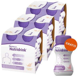 Zestaw Nutridrink, preparat odżywczy, smak waniliowy, 12 x 125 ml + smak truskawkowy, 125 ml gratis - zdjęcie produktu