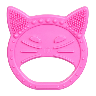 Luu Kids, gryzak sensoryczny, Luuisa the cat, różowy, po 4 miesiącu, 1 sztuka - zdjęcie produktu