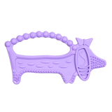 Luu Kids, gryzak sensoryczny, Luuie the dog, fioletowy, po 4 miesiącu, 1 sztuka - miniaturka zdjęcia produktu