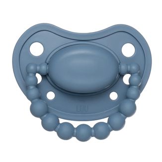 Luu Kids, smoczek uspokajający, pozycjonujący, silikonowy, Cloudy Blue, 3-6 miesięcy, 1 sztuka - zdjęcie produktu