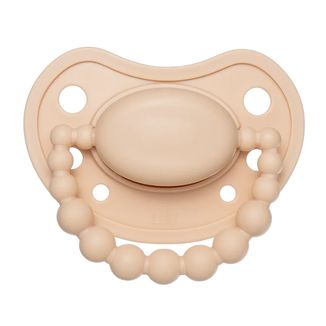 Luu Kids, smoczek uspokajający, pozycjonujący, silikonowy, Cookie Beige, 0-3 miesiące, 1 sztuka - zdjęcie produktu