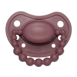 Luu Kids, smoczek uspokajający, pozycjonujący, silikonowy, Moroccan Pink, 0-3 miesiące, 1 sztuka - zdjęcie produktu