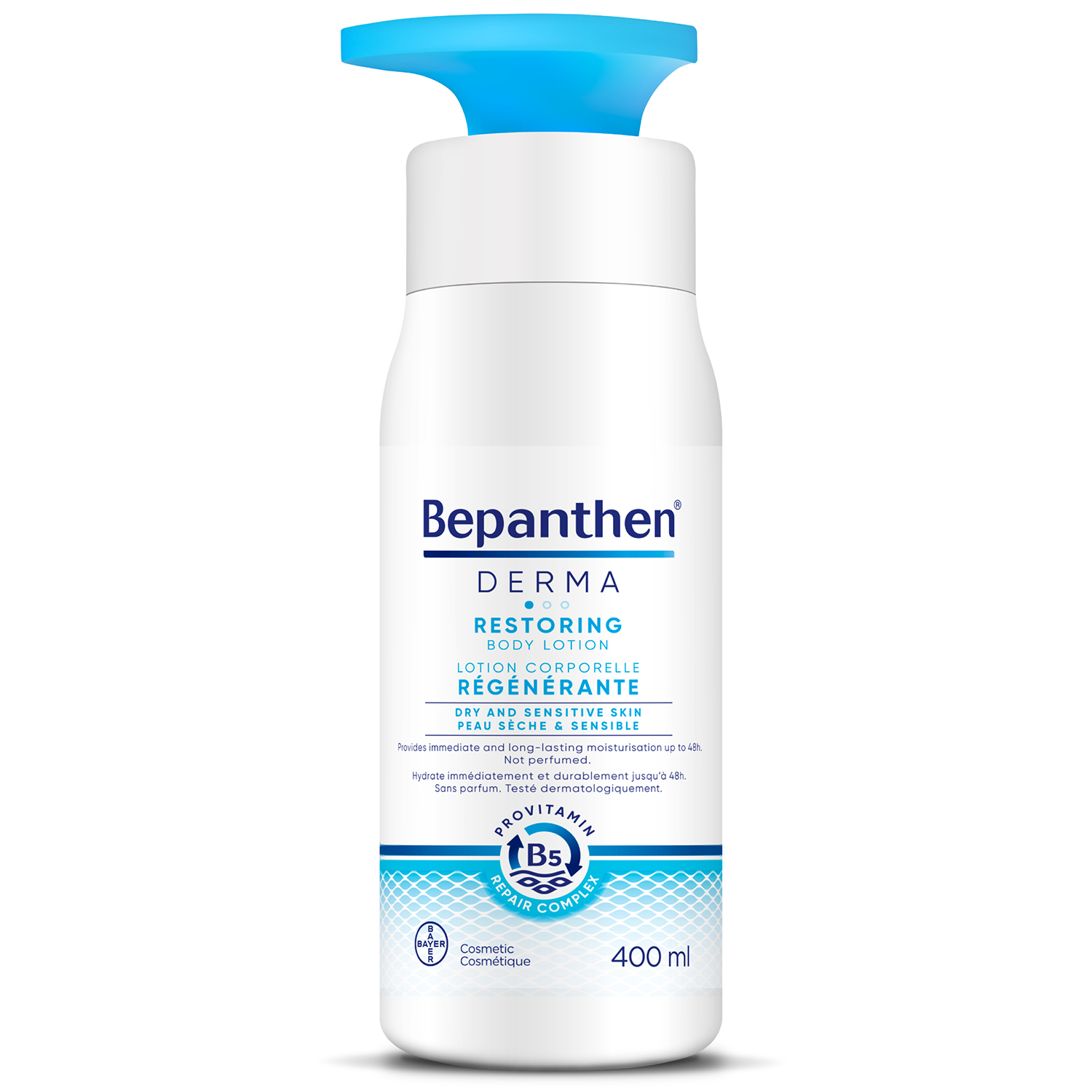 Bepanthen Bepanthen Derma Restoring, nawilżająco-odżywczy balsam do ciała, 400 ml — Składniki i ocena