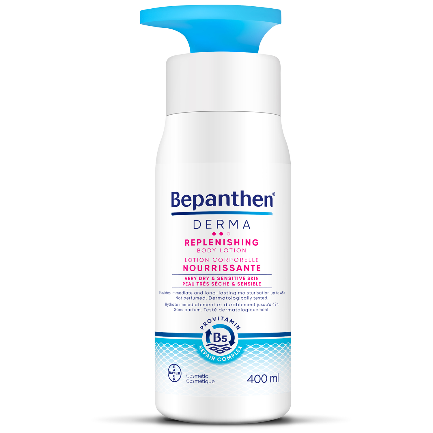 Bepanthen Bepanthen Derma Replenishing, głęboko odżywczy balsam do ciała, 400 ml — Składniki i ocena