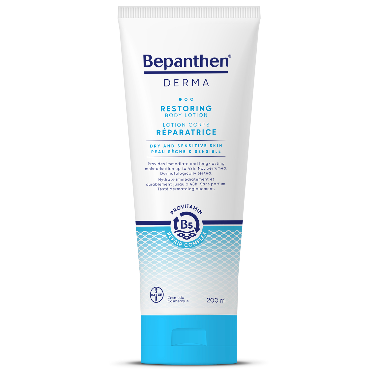 Bepanthen Bepanthen Derma Restoring, nawilżająco-odżywczy balsam do ciała, 200 ml — Składniki i ocena