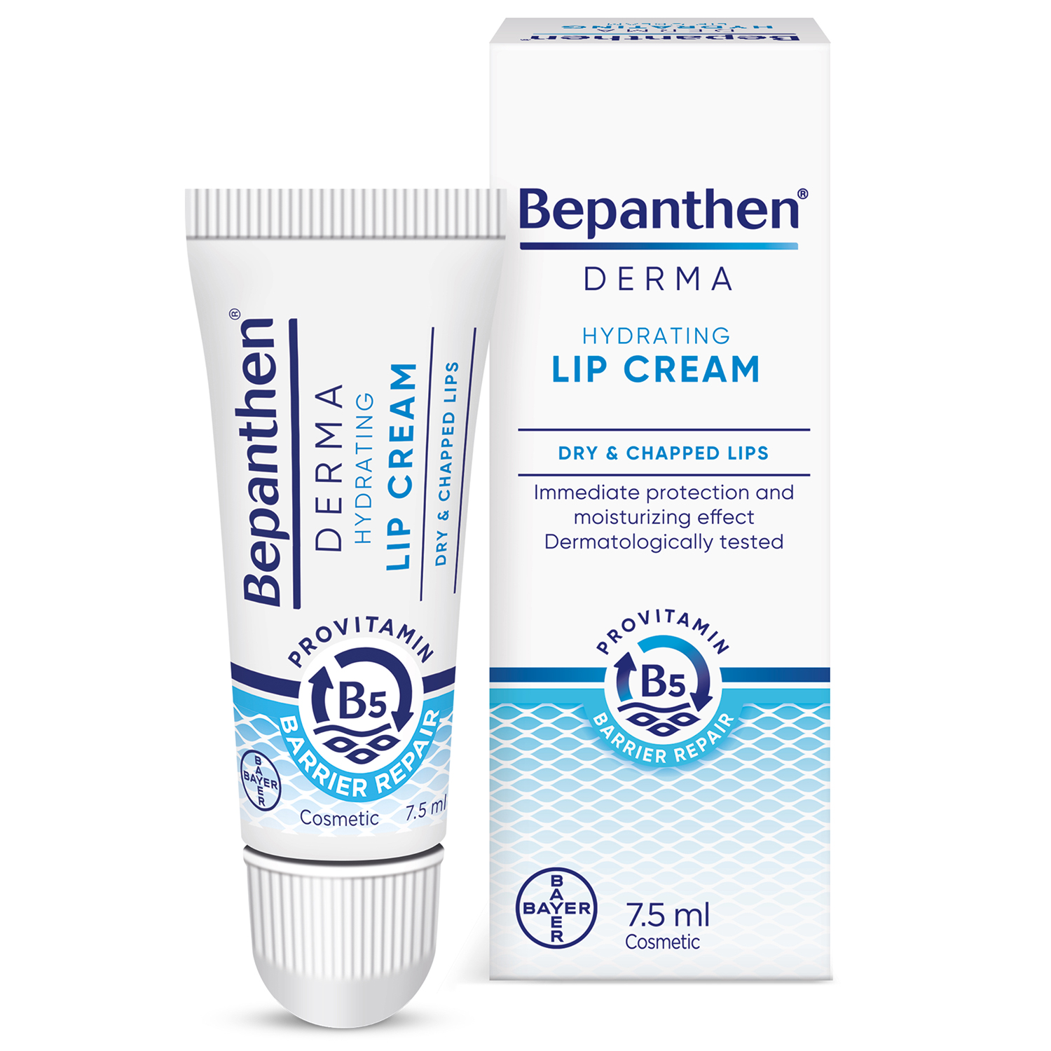 Bepanthen Bepanthen Derma, Creme feuchtigkeitsspendend-schützend für die Lippen, 7,5 ml — Inhaltsstoffe und Bewertung