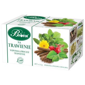 Bi Fix Na Trawienie, herbatka ziołowo-owocowa, 1,5 g x 20 saszetek - zdjęcie produktu