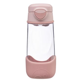 B.Box, butelka na wodę z ustnikiem, tritanowa, bidon dla dzieci, Blush Crush, od 3 lat, 450 ml - zdjęcie produktu