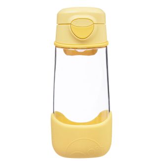 B.Box, butelka na wodę z ustnikiem, tritanowa, bidon dla dzieci, Lemon Twist, od 3 lat, 450 ml - zdjęcie produktu
