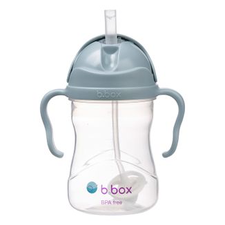 B.Box, bidon ze słomką, błękitny, od 6 miesiąca, 240 ml - zdjęcie produktu