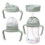 B.Box, kubek do nauki picia, zestaw 4w1, szałwiowy, od 4 miesiąca, 240 ml - miniaturka zdjęcia produktu