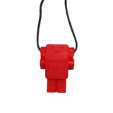 Jellystone Designs, wisiorek antystresowy, robot, czerwony, od 3 lat, 1 sztuka - miniaturka zdjęcia produktu
