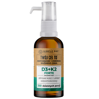 Simple Day D3 + K2 Forte, krople, 30 ml - zdjęcie produktu