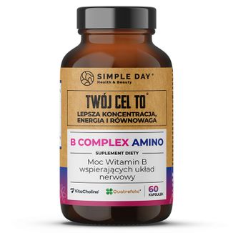 Simple Day Witamina B Complex Amino, 60 kapsułek - zdjęcie produktu