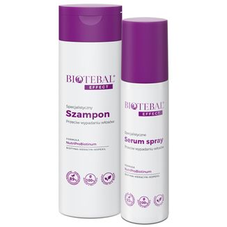 Zestaw Biotebal Effect, specjalistyczny szampon przeciw wypadaniu włosów, 200 ml + specjalistyczne serum spray przeciw wypadaniu włosów, 130 ml - zdjęcie produktu