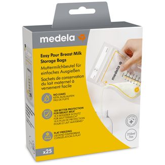 Medela Easy Pour, torebki do przechowywania pokarmu, 25 sztuk USZKODZONE OPAKOWANIE Medela Easy Pour, torebki do przechowywania pokarmu, 25 sztuk USZKODZONE OPAKOWANIE - zdjęcie produktu
