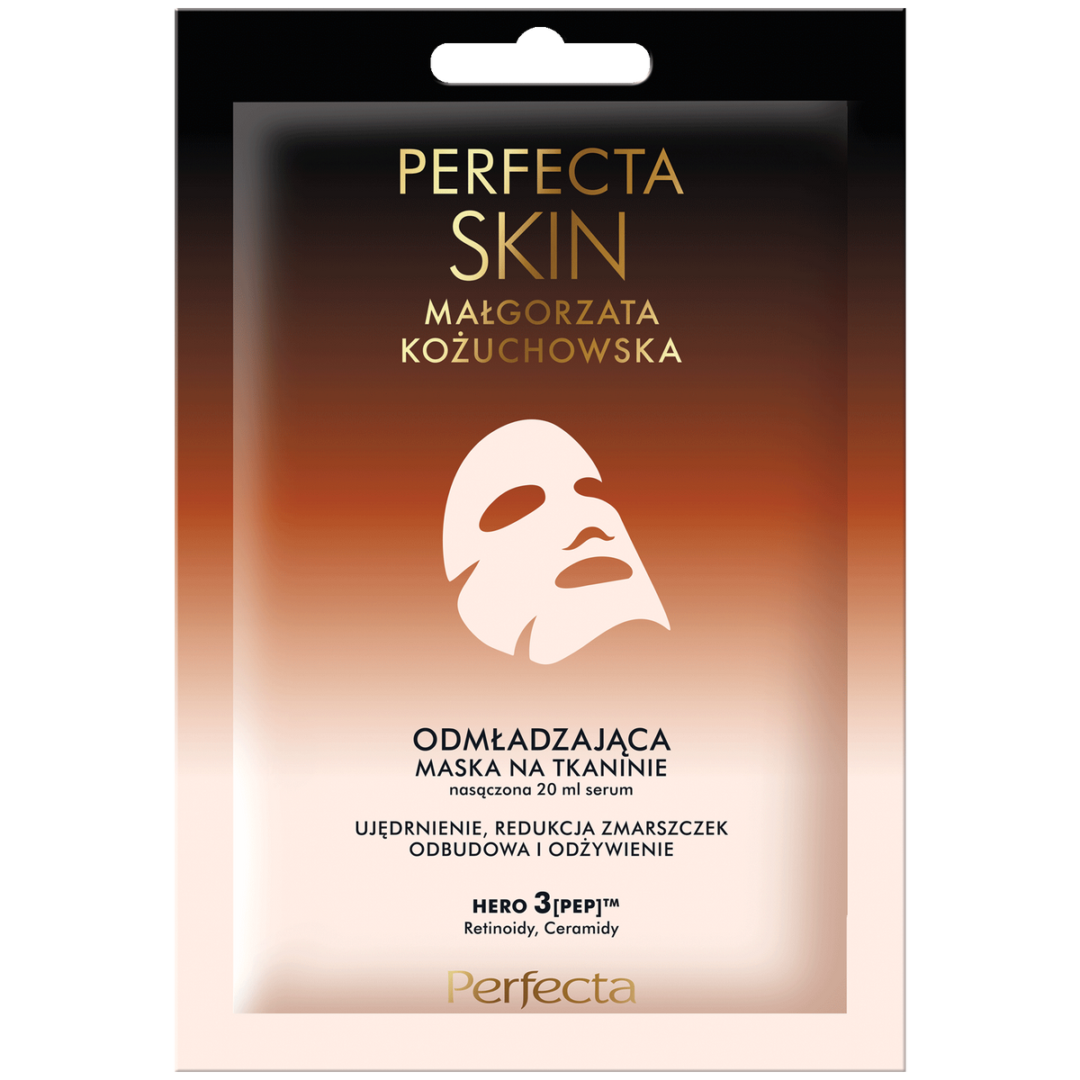 Perfecta Perfecta Skin Małgorzata Kożuchowska, verjüngend Maske auf Tuch, 20 ml — Inhaltsstoffe und Bewertung