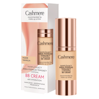 Cashmere BB Cream, nawilżający krem-podkład tonujący z ektoiną, nude vanilla, 30 ml - zdjęcie produktu
