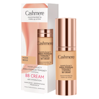 Cashmere BB Cream, nawilżający krem-podkład tonujący z ektoiną, nude beige, 30 ml - zdjęcie produktu