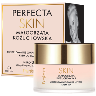 Perfecta Skin Małgorzata Kożuchowska 40+, krem do twarzy, modelowanie owalu, lifting, 50 ml - zdjęcie produktu