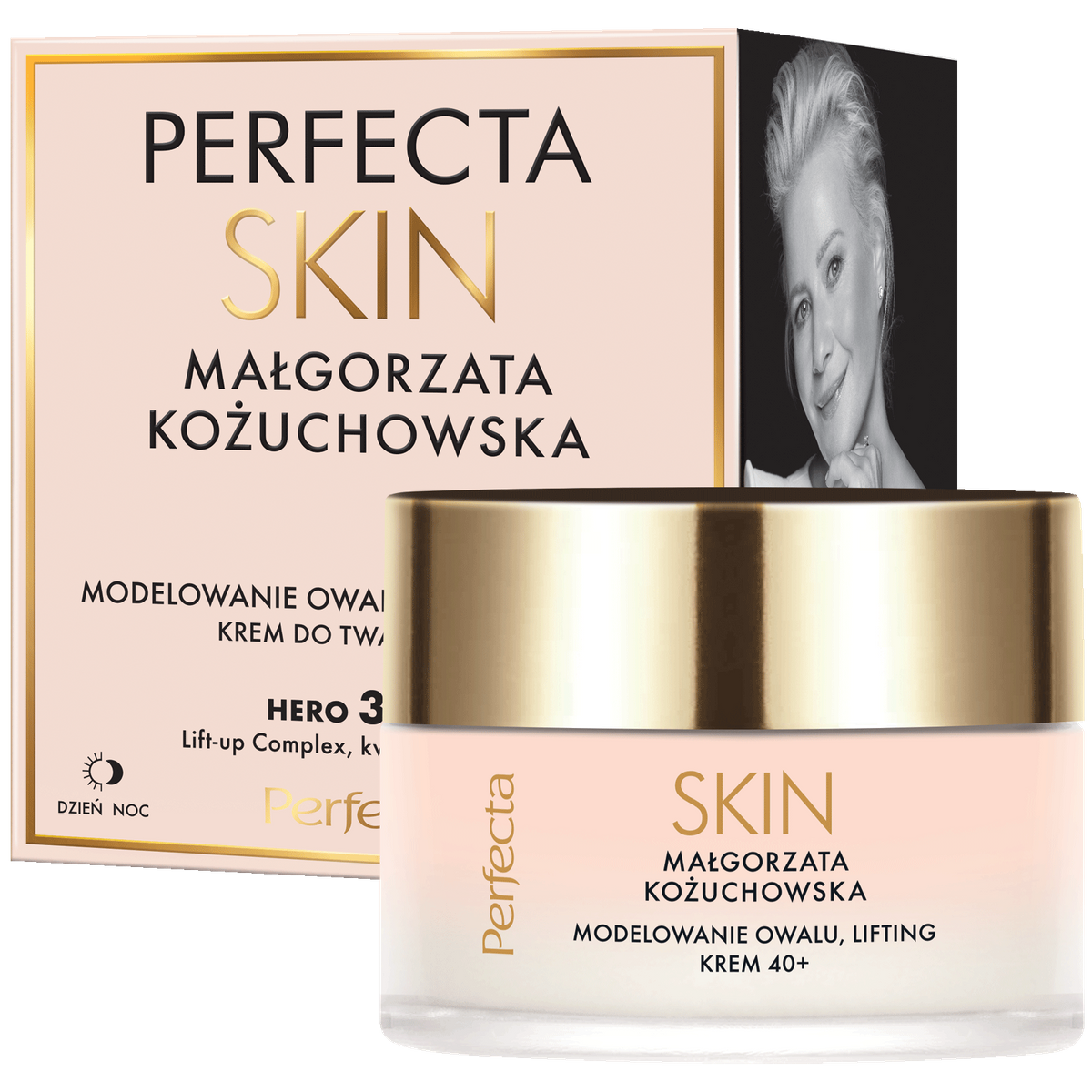 Perfecta Perfecta Skin Małgorzata Kożuchowska 40+, krem do twarzy, modelowanie owalu, lifting, 50 ml