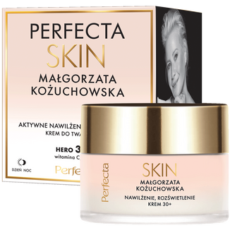 Perfecta Skin Małgorzata Kożuchowska 30+, krem do twarzy, aktywne nawilżenie, rozświetlenie, 50 ml - zdjęcie produktu