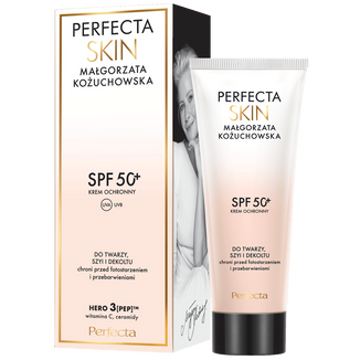 Perfecta Skin Małgorzata Kożuchowska, krem ochronny do twarzy, szyi i dekoltu, SPF 50+, 40 ml - zdjęcie produktu