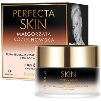 Perfecta Skin Małgorzata Kożuchowska 60+, krem do twarzy, silna redukcja zmarszczek, odbudowa, 50 ml - zdjęcie produktu