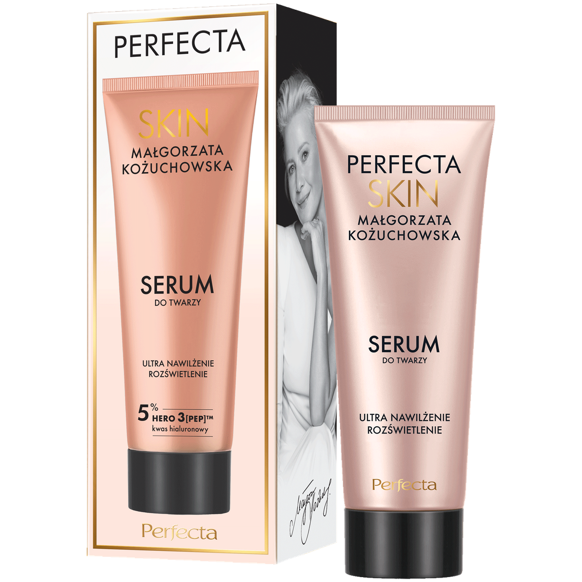 Perfecta Perfecta Skin Małgorzata Kożuchowska, Gesichtsserum, ultra Feuchtigkeit, Strahlkraft, 30 ml — Inhaltsstoffe und Bewertung