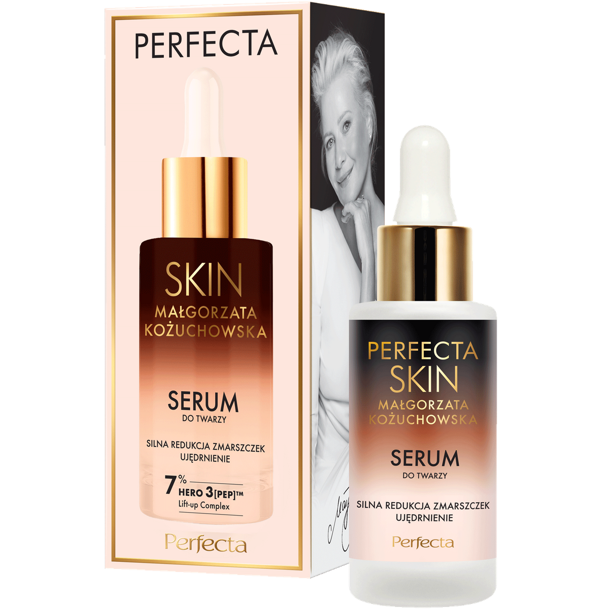 Perfecta Perfecta Skin Małgorzata Kożuchowska, serum do twarzy, silna redukcja zmarszczek, ujędrnienie, 30 ml