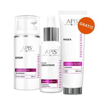 Zestaw Apis Professional Kakadu Plum, śliwkowe serum, 100 ml + koncentrat do twarzy, 30 ml + maska do twarzy, 100 ml gratis - zdjęcie produktu