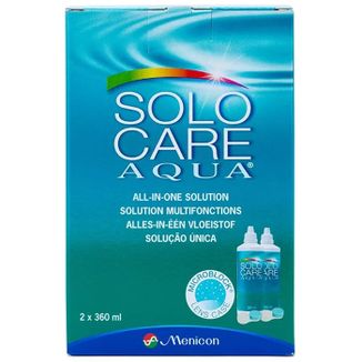 Solo Care Agua, płyn do soczewek, 2 x 360 ml USZKODZONE OPAKOWANIE - zdjęcie produktu