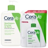 Zestaw CeraVe, emulsja nawilżająca do mycia, skóra normalna i sucha, 473 ml + zapas, 473 ml - miniaturka zdjęcia produktu