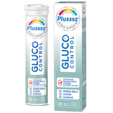 Plusssz Gluco Control, smak bergamotka-trawa cytrynowa, 20 tabletek musujących USZKODZONE OPAKOWANIE - miniaturka zdjęcia produktu