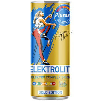 Plusssz Elektrolity Electro Complex Drink Gold Edition, smak mango i cytryna, 250 ml KRÓTKA DATA - zdjęcie produktu