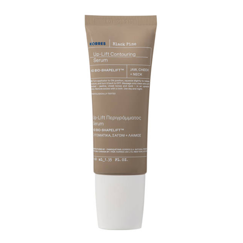 Nieznana Korres Black Pine 4D BioShapeLift, serum konturujące do twarzy, roll-on, 40 ml — Inhaltsstoffe und Bewertung