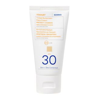 Korres Yoghurt, krem koloryzujący do twarzy, SPF 30, 50 ml - zdjęcie produktu