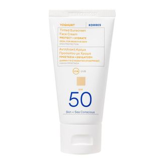 Korres Yoghurt, krem koloryzujący do twarzy, SPF 50, 50 ml - zdjęcie produktu