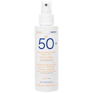 Korres Yoghurt, spray ochronny do twarzy i ciała, SPF 50+, 150 ml - zdjęcie produktu