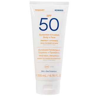 Korres Yoghurt, emulsja ochronna do ciała i twarzy, SPF 50, 200 ml - zdjęcie produktu