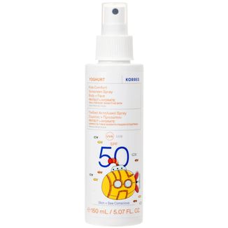 Korres Yoghurt Kids, emulsja ochronna w sprayu, SPF 50, 150 ml - zdjęcie produktu