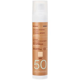 Korres Red Grape, krem koloryzujący do twarzy, SPF 50, 50 ml - zdjęcie produktu