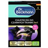 Dr Beckmann, chusteczki przywracające czerń 3w1, 6 sztuk USZKODZONE OPAKOWANIE - miniaturka zdjęcia produktu