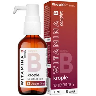 BioceriQ Witamina B Complex, krople, 30 ml USZKODZONE OPAKOWANIE BioceriQ Witamina B Complex, krople, 30 ml USZKODZONE OPAKOWANIE - zdjęcie produktu