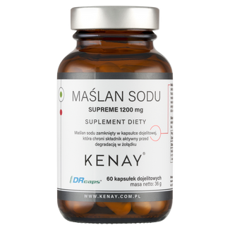 Kenay Maślan sodu Supreme 1200 mg, 60 kapsułek - zdjęcie produktu