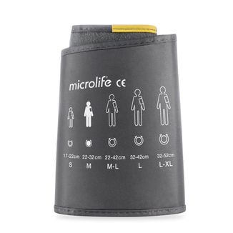 Microlife, mankiet do ciśnieniomierzy serii 3G, 4G, 5G, szary, rozmiar M, 22-32 cm, 1 sztuka - zdjęcie produktu