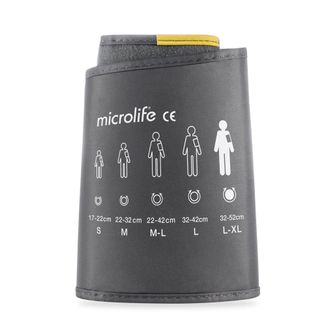 Microlife, mankiet do ciśnieniomierzy serii 3G, 4G, 5G, szary, rozmiar L-XL, 32-52 cm, 1 sztuka - zdjęcie produktu